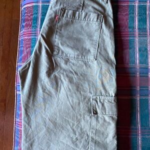 Levi's Baggy Cargo Pants - Olive Green